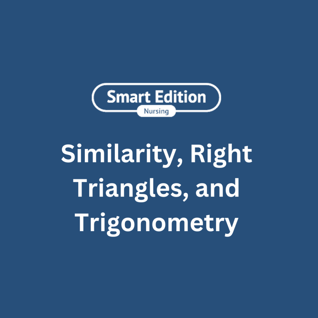 TEAS math test lesson for Similarity, Right Triangles, and Trigonometry